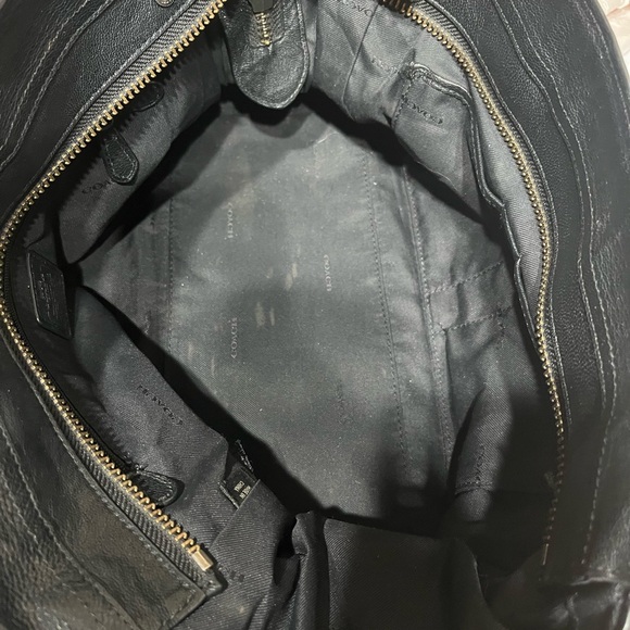 Coach Denim Swagger with black and white leather - Picture 10 of 11